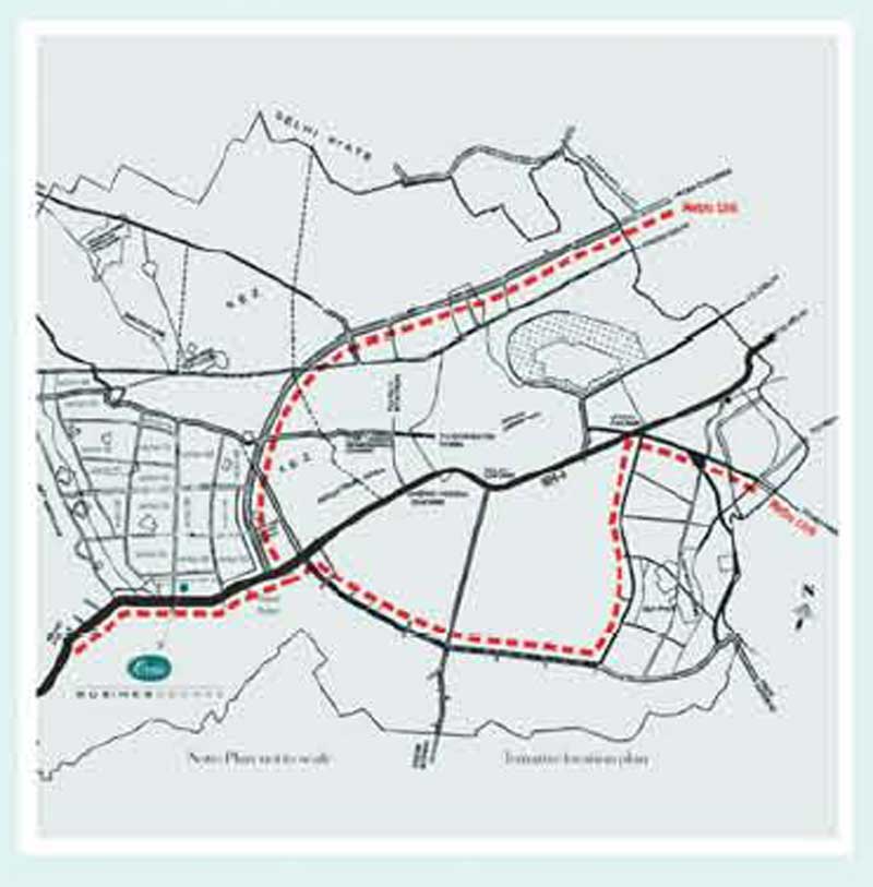 Orris Business Square Map